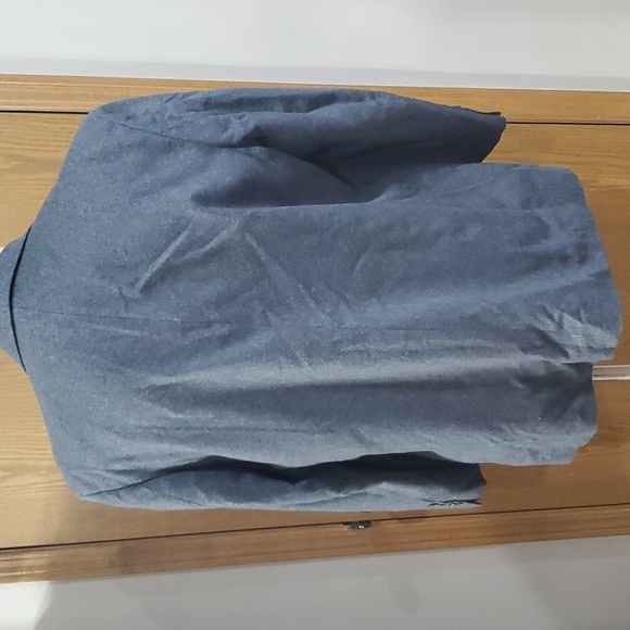 Oscar de la renta wool cashmere blend classic grey 2 button blazer - Picture 4 of 7